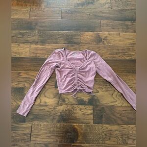 Hollister long sleeve crop top